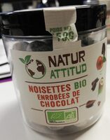 Noisettes bio enrobées de chocolat