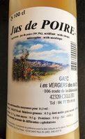 Jus de POIRE
