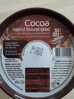 Pâte à tartiner saveur cacao noisette