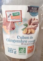 Cubes de gingembre confit