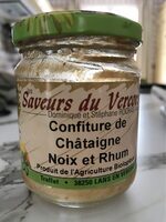 Confiture de châtaigne, noix et rhum
