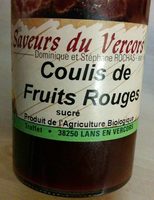 Coulis de fruit rouge