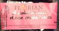 Chocolat au lait et rose cristallisée