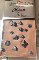Tablette de chocolat lait myrtille