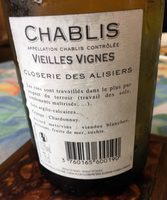 Chablis Vieilles Vignes