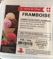 Sorbet plein fruit framboise