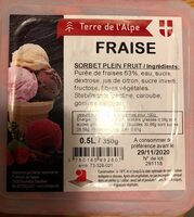 Sorbet fraise