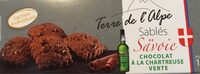 Sablés de Savoie chocolat à la chartreuse verte