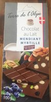 Chocolat au lait mendiant myrtille