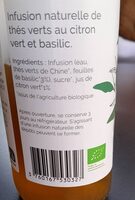 Thé Glacé thé vert citron vert et basilic