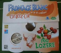 Fromage blanc sur lit de confiture