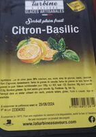 Sorbet citron basilic
