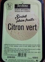 Sorbet plein fruits citron vert