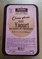 Crème glacée Goût Yaourt aux éclats de framboises