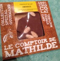 Chocolat lait amande caramélisée