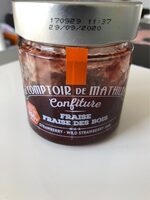 Confiture fraise fraise des bois