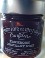 Confiture framboise chocolat noir