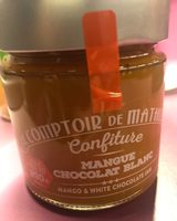 Confiture mangue chocolat blanc