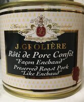 Rôti de porc confit