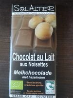 Chocolat au lait aux noisettes