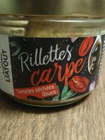 Rillettes carpe tomate séchée olive
