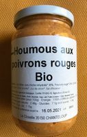 Houmous aux poivrons rouges Bio