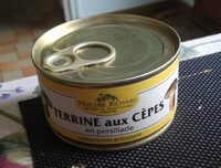 Terrine aux cèpes en persillade