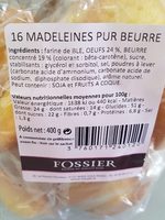Madeleines pur beurre