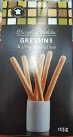 La table de mathilde Gressins sel et huil d'olive 125gr