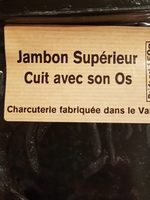 Jambon supérieur cuit avec son os