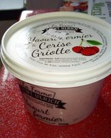 Yaourt fermier à la cerise