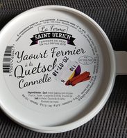 Yaourt fermier quetsch cannelle