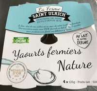 Yaourt fermier nature