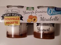Yaourt fermier à la mirabelle