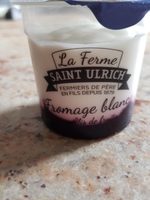Fromage blanc sur coulis de myrtille
