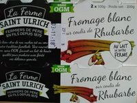 Fromage blanc sur coulis de rhubarbe