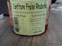 Confiture fraise rhubarbe