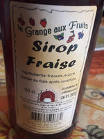 Sirop fraise