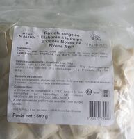 Raviole surgelée elaboree à la pulpe d olives noires de Nyons