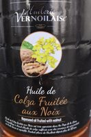 Huile de colza fruité aux noix