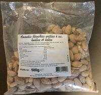 Amandes Blanchies grillées à sec huilés et salées