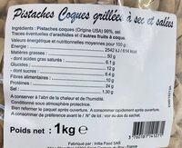 Pistaches coques grillées a sec et salées