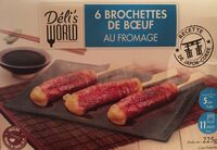 Brochettes de bœuf au fromage