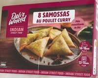 8 Samossas au poulet curruy