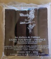 Pâte de fruits enrobée de chocolat