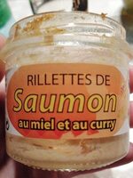 Rillettes de saumon au miel et curry