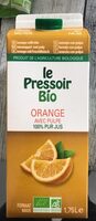 Jus d'orange avec pulpe pur jus