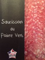 Saucisson au poivre vert