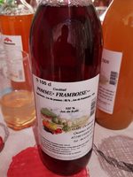 Jus de pomme framboise