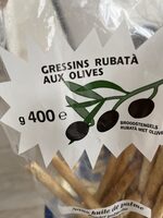 Gressins rubatà aux olives